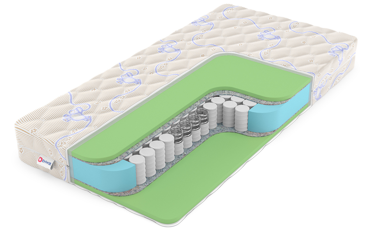 детский матрас Denwir Baby Spring Foam 14 1 Denwir Baby Spring Foam 14